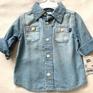 Denim button down shirt